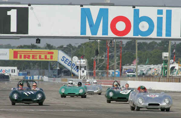 Lotus Elevens on parade, photo courtesy of Bob Harrington
